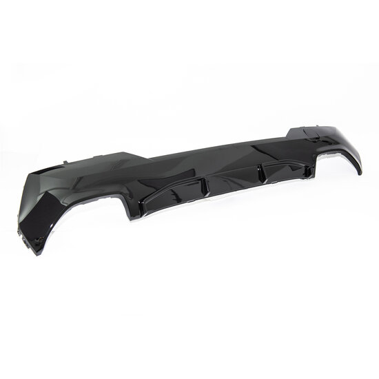 Competition look diffuser glanzend zwart passend voor BMW 4 serie G22 en G23 met M pakket achterbumper 440i look