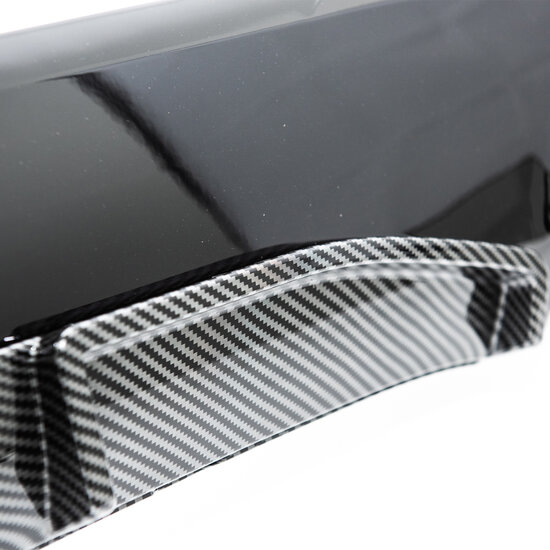 Competition look diffuser carbon look passend voor BMW 4 serie G22 en G23 met M pakket achterbumper 440i look
