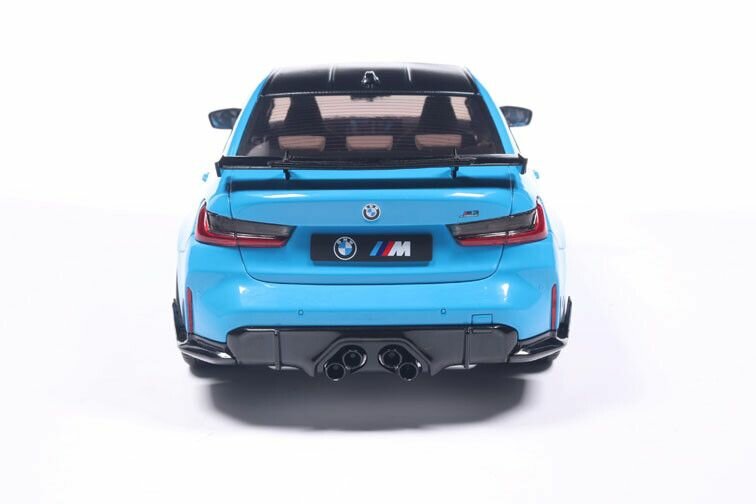BMW M3 (G80) Performance Parts '24, schaal 1:18 Solido blauw