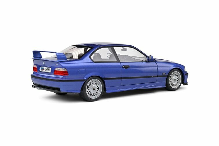 BMW M3 E36 coupe LTW wing blauw schaal 1:18 Solido