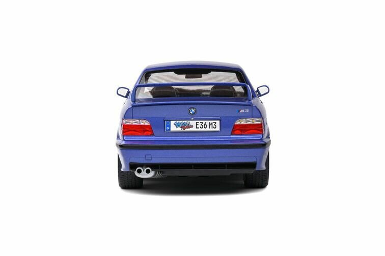 BMW M3 E36 coupe LTW wing blauw schaal 1:18 Solido