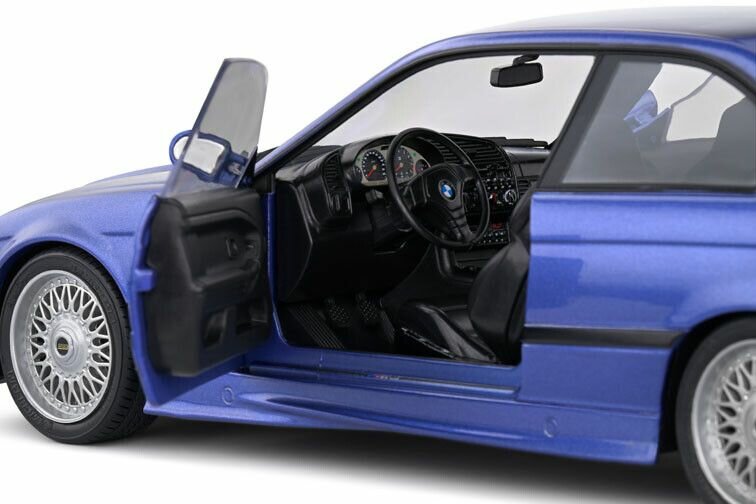 BMW M3 E36 coupe LTW wing blauw schaal 1:18 Solido