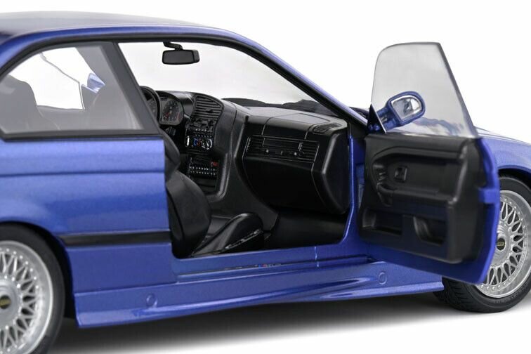 BMW M3 E36 coupe LTW wing blauw schaal 1:18 Solido
