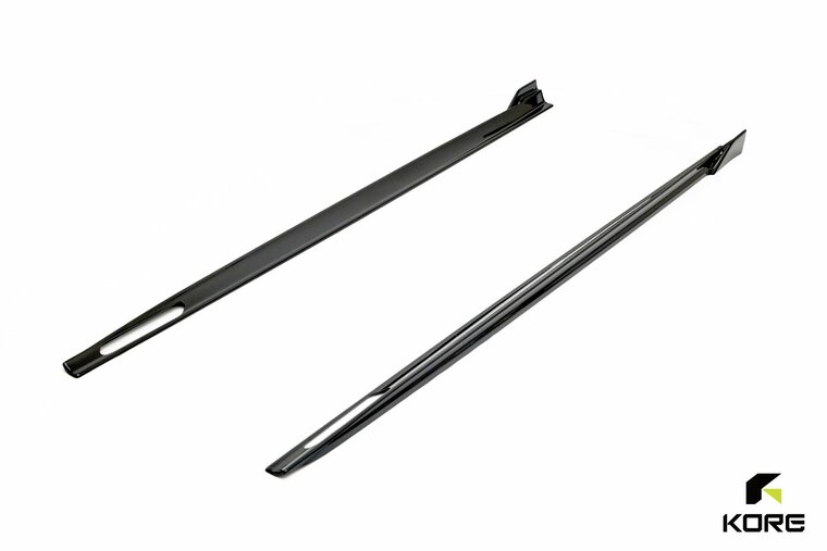 KORE - Sideskirt aanzets glanzend zwart passend voor BMW 3 serie G20 en G21 met M pakket sideskirts