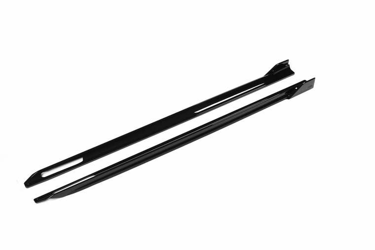 KORE - Side skirts aanzets glanzend zwart geschikt voor BMW 4 Serie G22 en G23 met M-Sport pakket