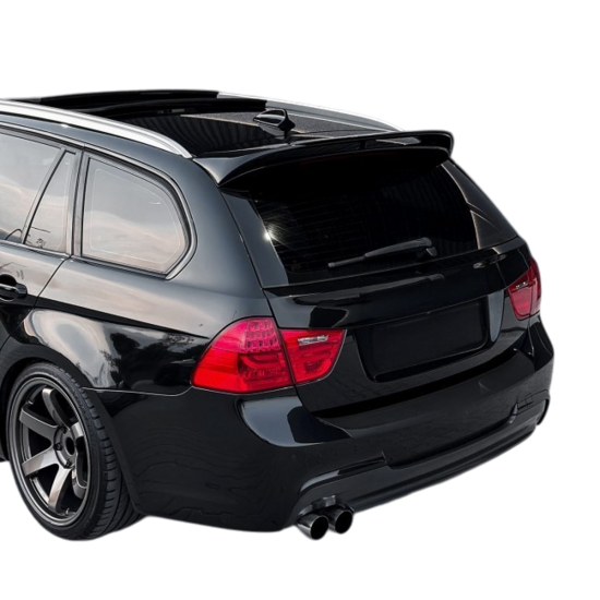 Glanzend zwarte dakspoiler passend voor BMW 3 serie E91 touring