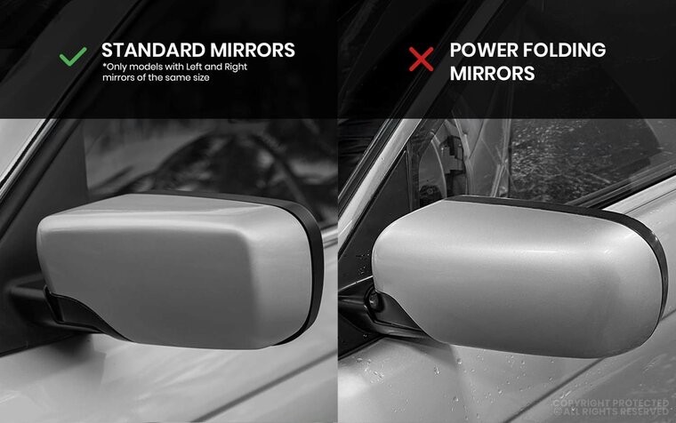 Glanzend zwarte spiegelkappen passend voor BMW 5 serie E39 model 1995 - 2004