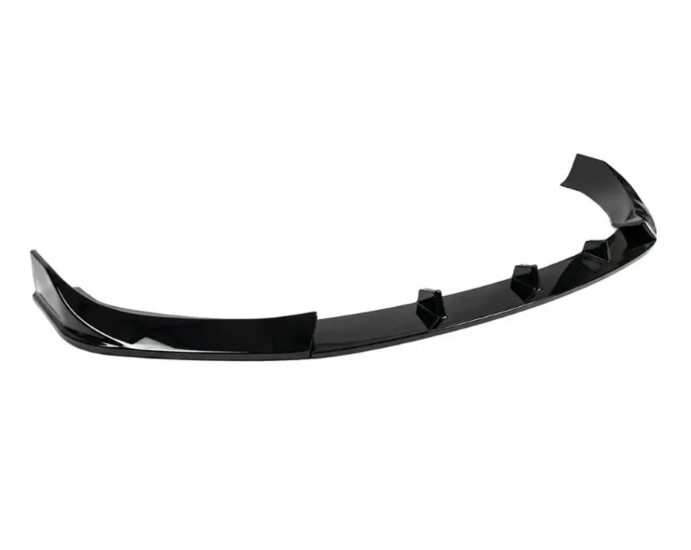 Glanzend zwarte frontlip passend voor BMW X1 F48 model 2015 - 2022 met standaard voorbumper