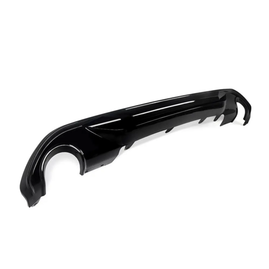 Glanzend zwarte diffuser passend voor BMW X1 F48 met standaard bumper