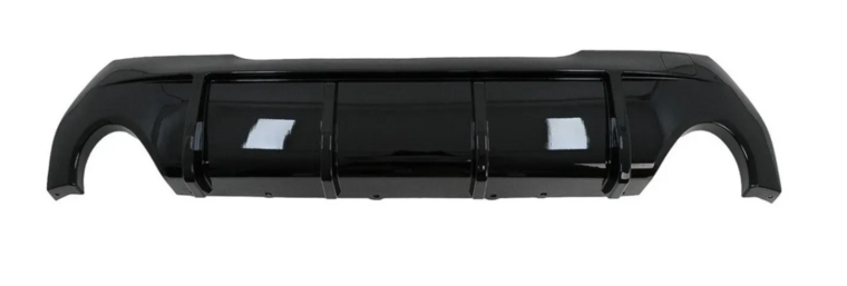 Glanzend zwart diffuser passend voor BMW 1 serie F40 met M pakket achterbumper