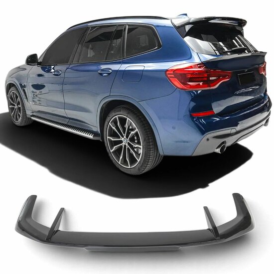 Glanzend zwarte dakspoiler passend voor BMW X3 G01 model 2018 - 2024