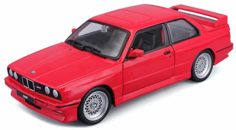 BMW M3 E30 rood Schaal 1:24 Bburago