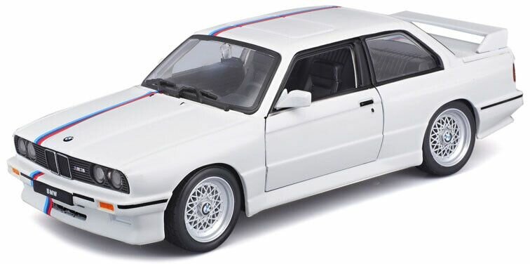 BMW M3 E30 wit schaal 1:24 Bburago