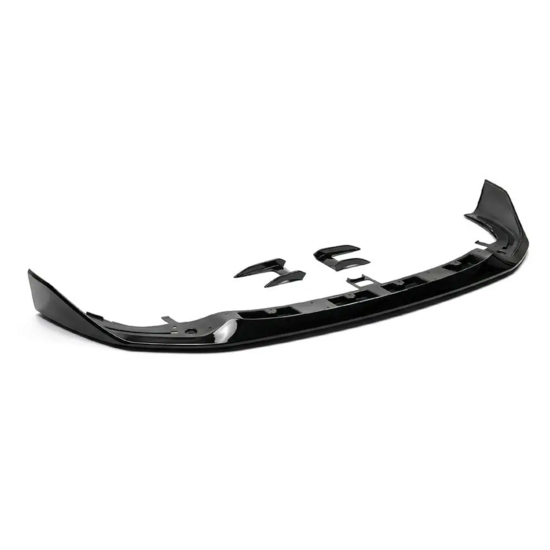 Glanzend zwarte frontlip passend voor BMW 1 serie F40 model 2019 - 2024 met M pakket voorbumper
