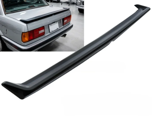 Mat zwarte spoiler IS look passend voor BMW 3 serie E30 2 deurs en 4 deurs