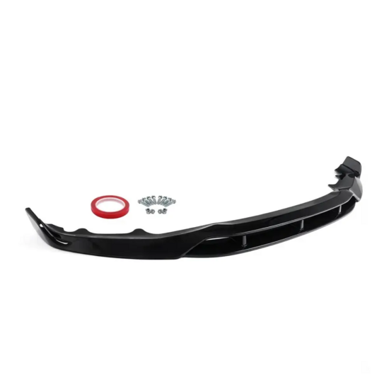 Glanzend zwarte frontlip passend voor BMW X5 F15 model 2013 - 2018 met M pakket voorbumper