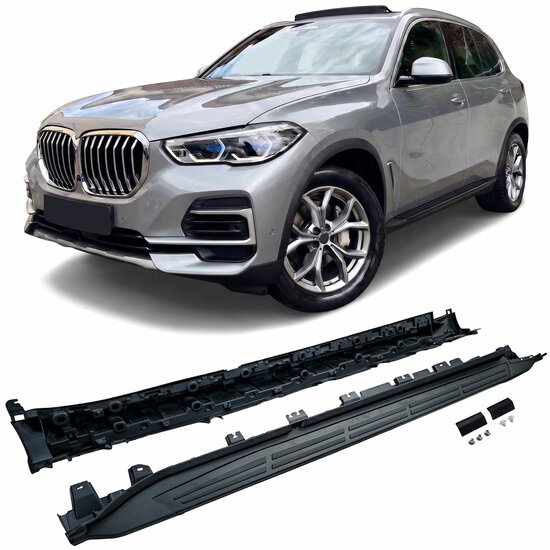 Treeplanken zwart passend voor BMW X5 G05 model 2019 - 2023 zonder M pakket
