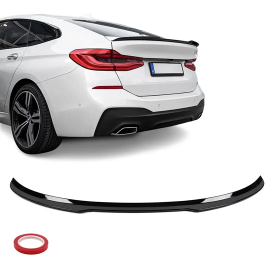 Glanzend zwarte kofferspoiler passend voor BMW 6 serie G32 GT model 2017 - 2023 
