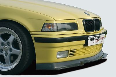 Front spoiler passend voor BMW 3 serie E36 met standaard bumper in carbon look Rieger Tuning