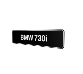 BMW 730i E23 E32 E38 E65 E66 G11 showroom platen origineel BMW