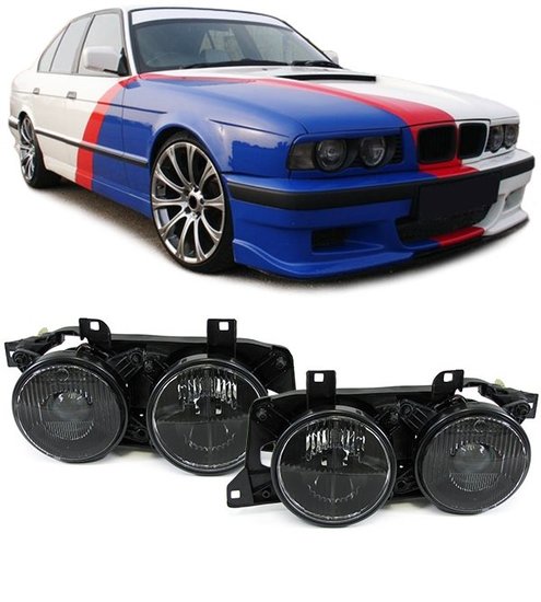 BMW 5 serie E34 en 7 serie E32 smoke koplampen