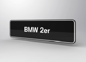 BMW 2er F22 F23 F45 F46 showroom platen origineel BMW
