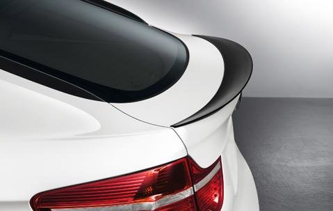 BMW X6 E71 M Performance achterspoiler origineel BMW mat zwart