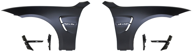 EVO look zijschermen passend voor BMW 4 serie F32, F33 en F36 EVO 