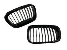 Glanzend zwarte nieren passend voor BMW 3 serie E46 sedan en touring model 1998 - 2001 en compact