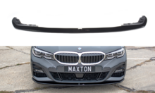 Frontspoiler V3 glanzend zwart passend voor BMW 3 serie G20 en G21 met M pakket voorbumper model 2019 - 2022