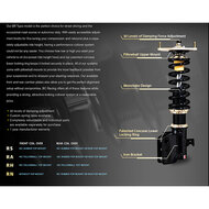 BC&ndash;Racing Schroefset BR&ndash;RH passend voor BMW 3 serie E30 achter ge&iuml;ntegreerd 51mm 