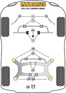 Powerflex Black Series Radius Arm voor naar chassis rubber BMW 2 serie F22 F23 xDrive 2013 &ndash;