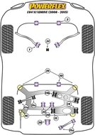 Powerflex Road Series Achterste/onderste lateral arm naar chassis bus BMW X serie X1 E84 xDrive 2008 &ndash; 2015