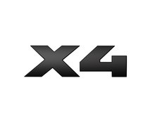 Logo X4 hoogglans zwart BMW X4 F26 X4 G02 origineel BMW