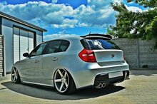 Diffuser hoeken glanzend zwart passend voor BMW 1 serie E81, E87 en E87 LCI Maxton Design