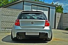 Diffuser hoeken glanzend zwart passend voor BMW 1 serie E81, E87 en E87 LCI Maxton Design