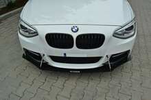 Front spoiler passend voor BMW 1 serie F20 en F21 model 2012-2015 met M pakket voorbumper Maxton Design