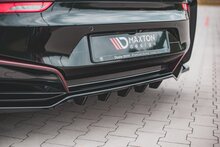 Maxton Design splitter met vinnen achter glanzend zwart BMW I8