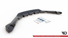 Maxton Design splitter met vinnen achter glanzend zwart BMW I8