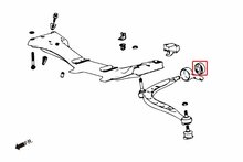 Hardrace draagarm rubbers onder voorzijde passend voor BMW 3 serie E30 en E36