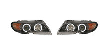 Koplampen CCFL Angel Eyes halogeen BMW 3 serie E46 coupe cabrio facelift 2003 - 2006