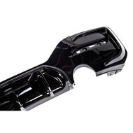 Competition II glanzend zwart diffuser passend voor BMW 1 Serie F20 LCI en F21 LCI uitlaat 135i look