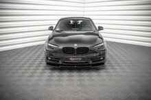 Frontspoiler V2 glanzend zwart passend voor BMW 1 serie F20 en F21 model 2012 - 2015 met standaard voorbumper Maxton Design