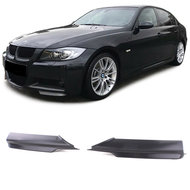 Splitters mat zwart passend voor BMW 3 serie E90 en E91 model 2005 - 2008 met M pakket voorbumper