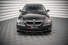 Maxton Design front spoiler V1 standaard voorbumper glanzend zwart BMW 3 serie E90 E91