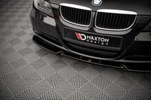 Maxton Design front spoiler V1 standaard voorbumper glanzend zwart BMW 3 serie E90 E91