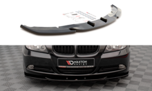 Maxton Design front spoiler V2 standaard voorbumper glanzend zwart BMW 3 serie E90 E91
