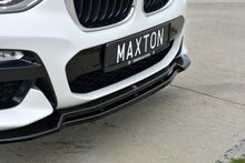 Maxton Design frontspoiler V1 M pakket glanzend zwart BMW X3 G01