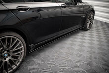 Maxton Design aanzet sideskirts glanzend zwart BMW 7 serie F01 M pakket