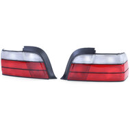 Achterlichten passend voor BMW 3 serie E36 coupe en cabrio rood / wit